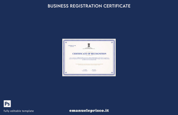 Certificato di riconoscimento India in stile verificato Modello Word e PDF